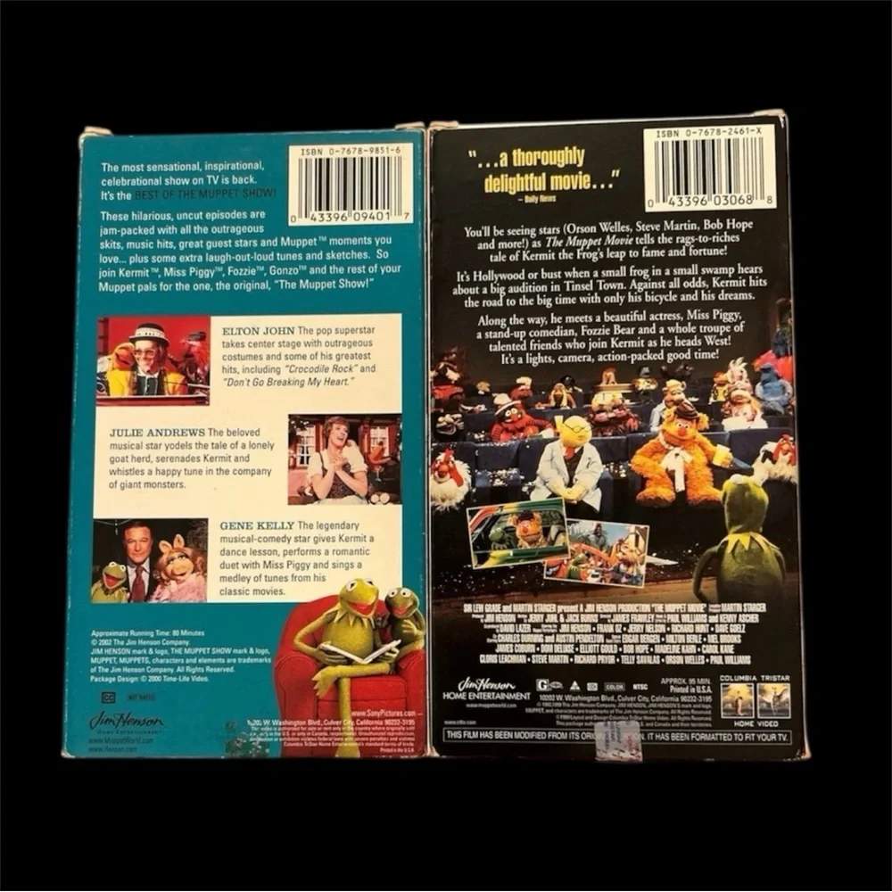 Vintage The Muppet Show and The Muppet Movie VHS Set